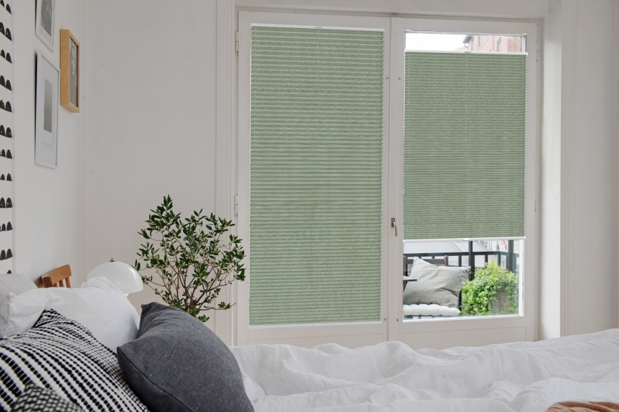 Plissee 2150 Schlafzimmer Grau
