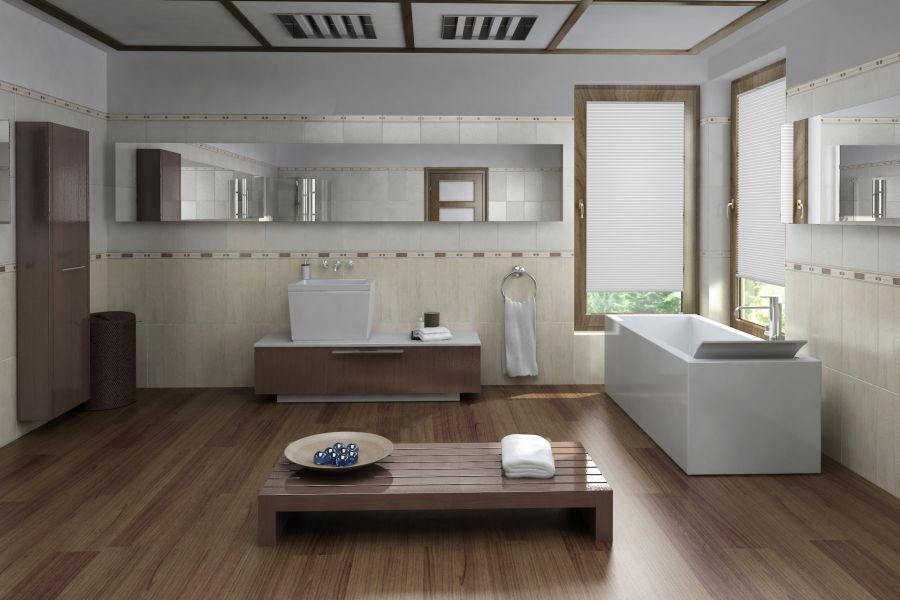 Plissee Wabe Protect 1462 Badezimmer