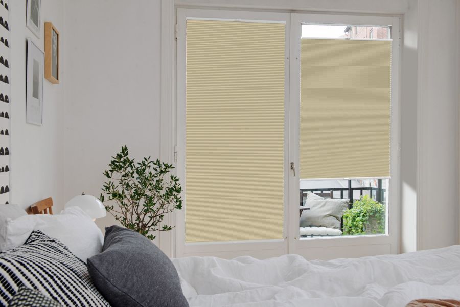 Plissee 1463 Schlafzimmer Beige