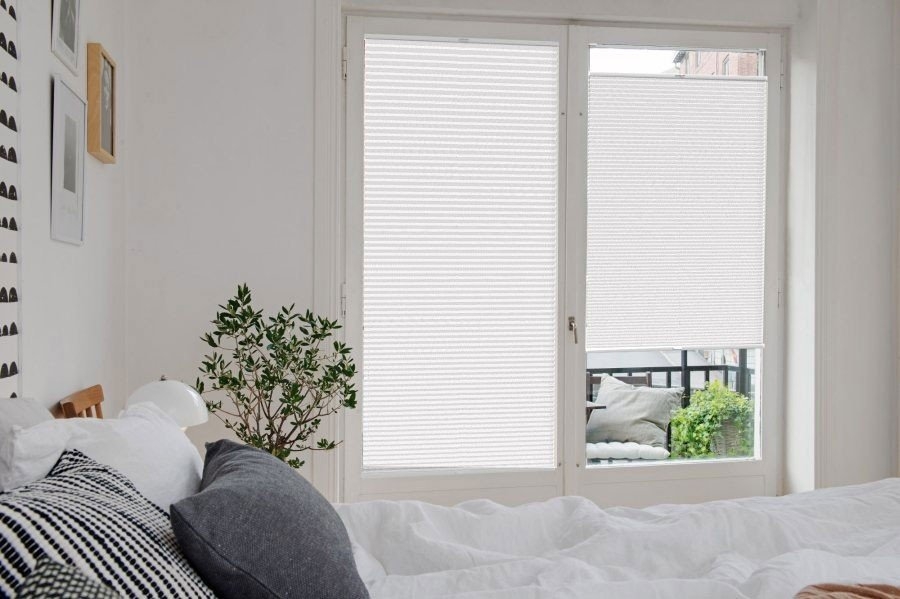 Plissee Wabe Rimano 4380 Schlafzimmer