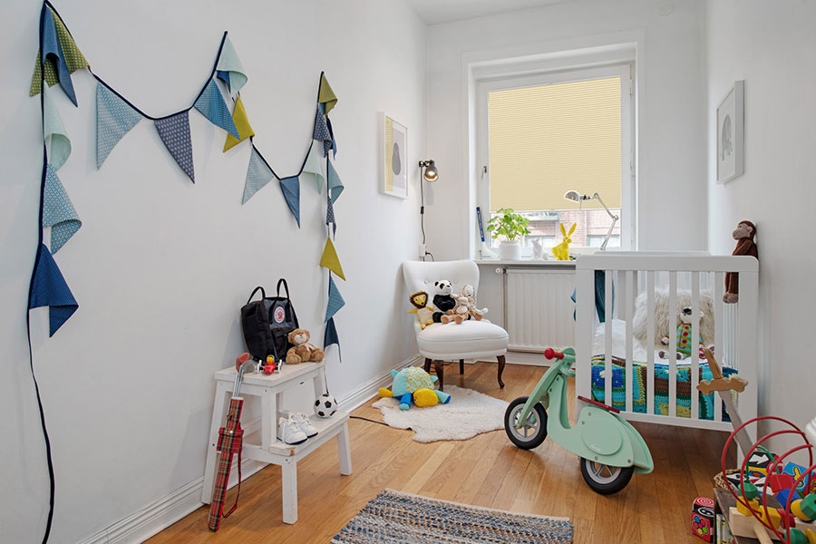 Plissee Wabe Rimano 4383 Kinderzimmer