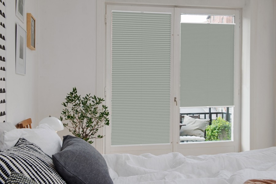 Plissee Wabe Rimano 4387 Schlafzimmer