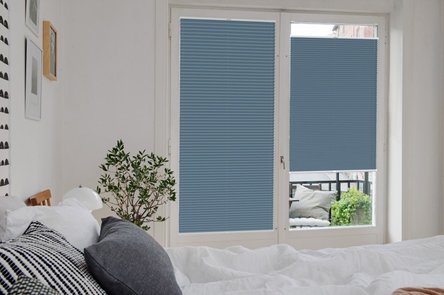 Plissee Wabe Rimano 4388 Schlafzimmer