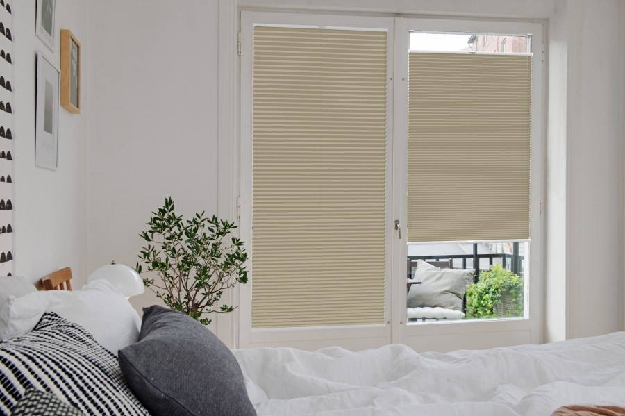 Plissee Wabe Rimano 4390 Schlafzimmer