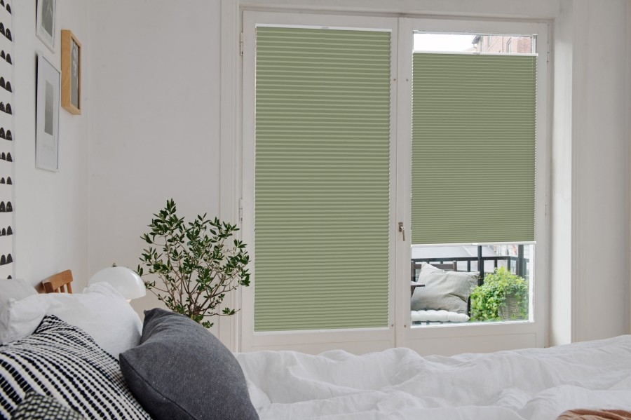 Plissee Wabe Rimano 4391 Schlafzimmer