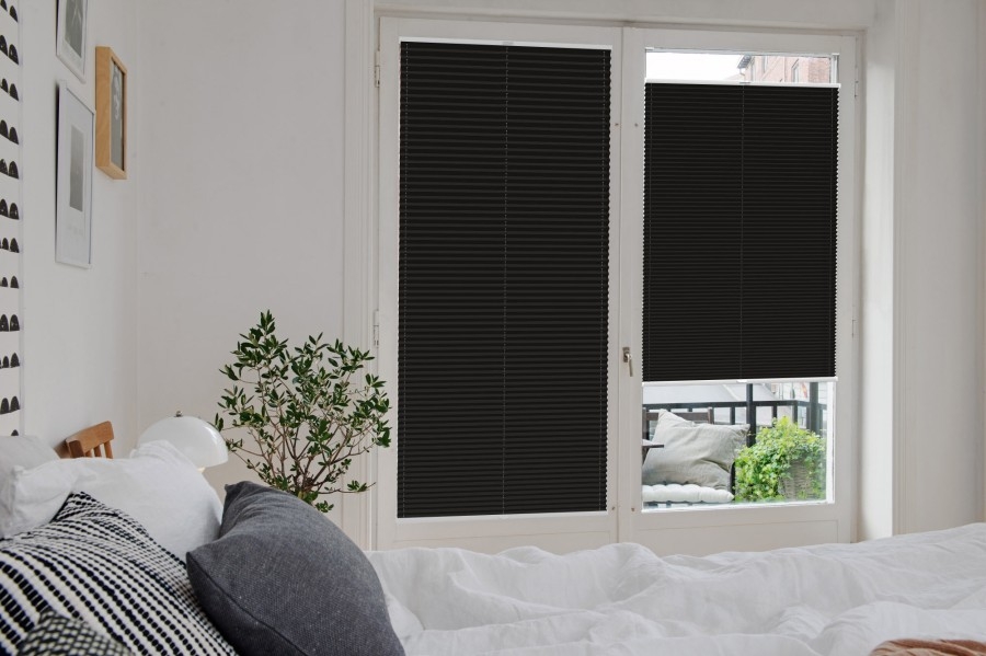 Plissee Wabe Rimano 4392 Schlafzimmer