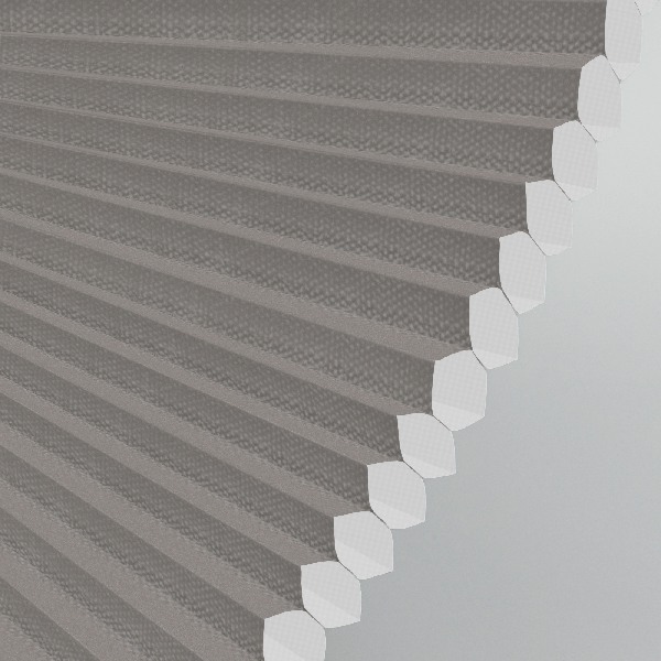 Plissee 2180 Falten Detail Grau