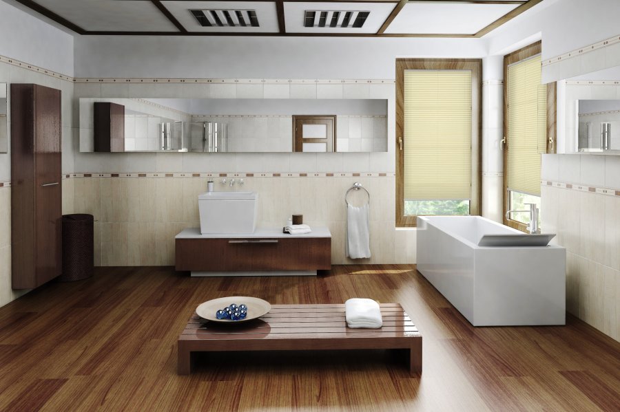 Plissee Wabe Sincero 2182 Badezimmer