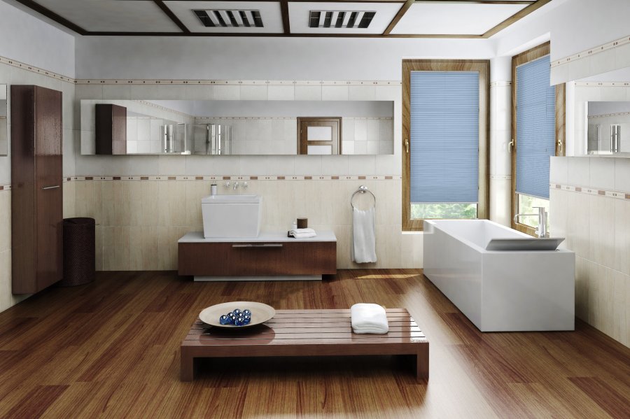 Plissee Wabe Sincero 2184 Badezimmer
