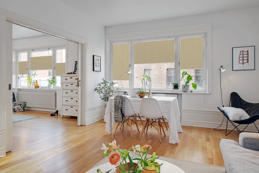Plissee 1522 Esszimmer Beige