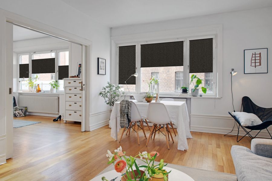 Plissee 1523 Esszimmer Grau