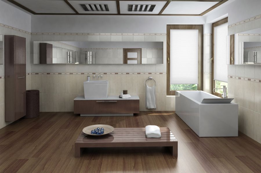 Plissee Wabe Uni 1509 Badezimmer