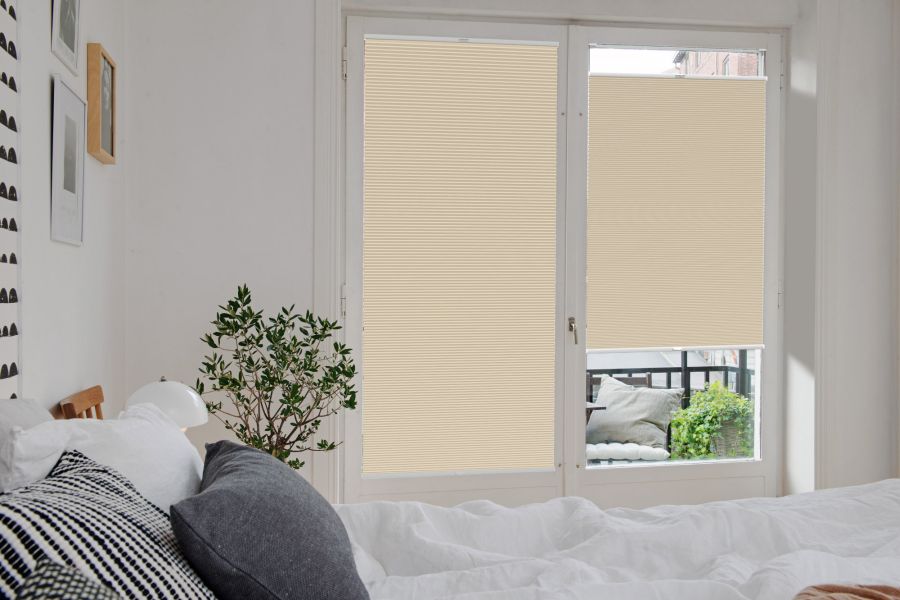 Plissee 1510 Schlafzimmer Beige