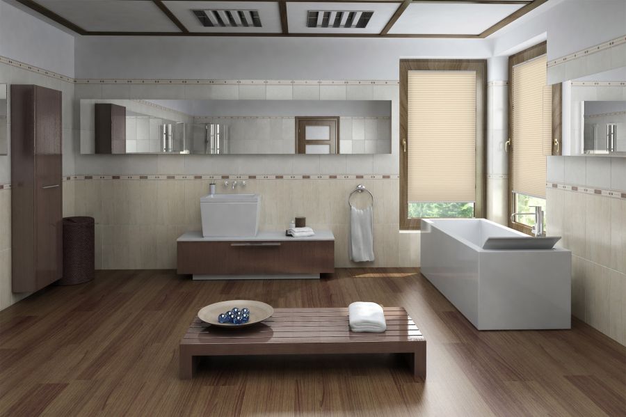 Plissee Wabe Uni 1510 Badezimmer