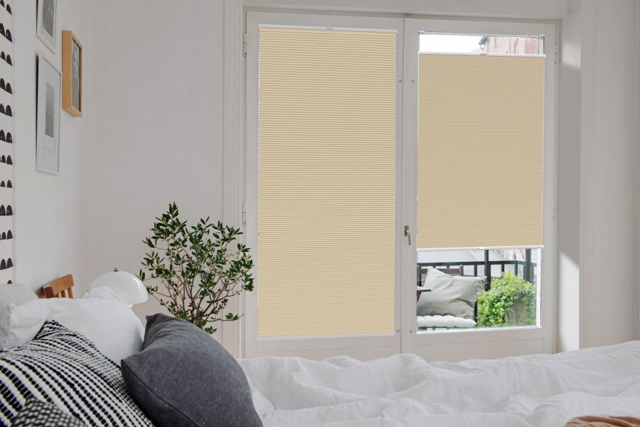 Plissee 1511 Schlafzimmer Beige