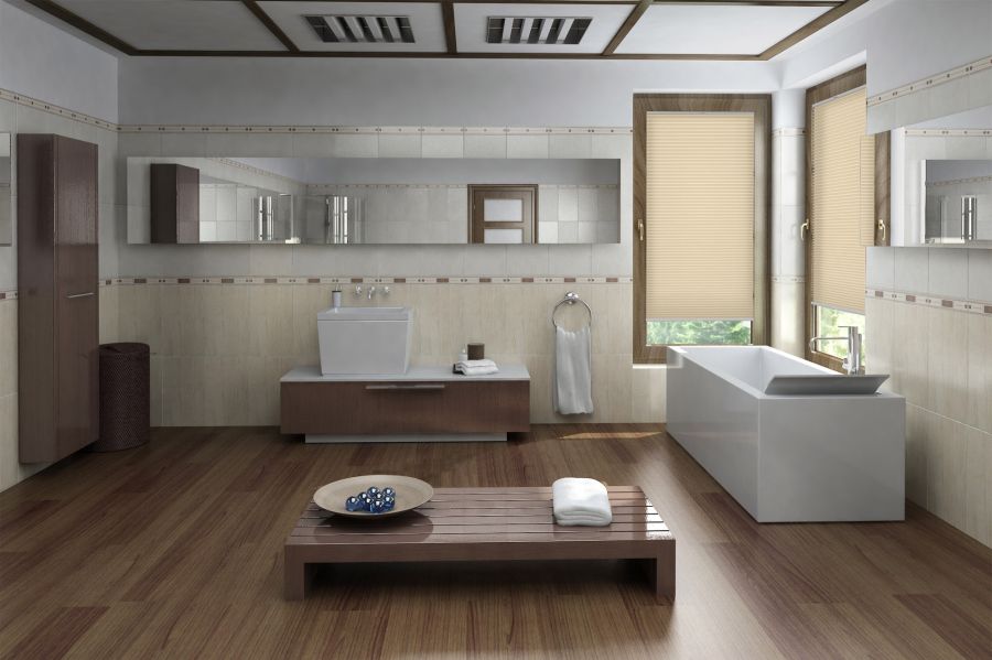 Plissee Wabe Uni 1511 Badezimmer