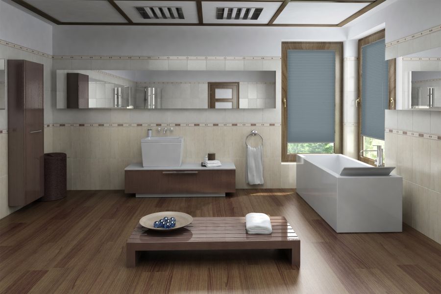 Plissee Wabe Uni 1514 Badezimmer