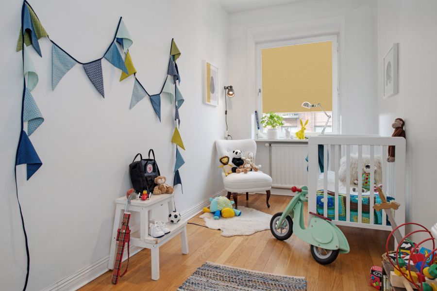 Plissee 1520 Kinderzimmer Gelb