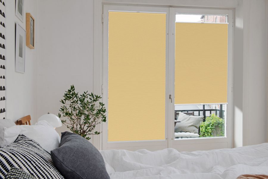 Plissee 1520 Schlafzimmer Gelb
