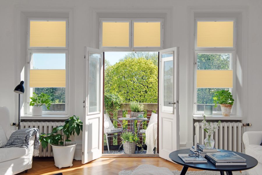Plissee 1520 Wohnzimmer Gelb