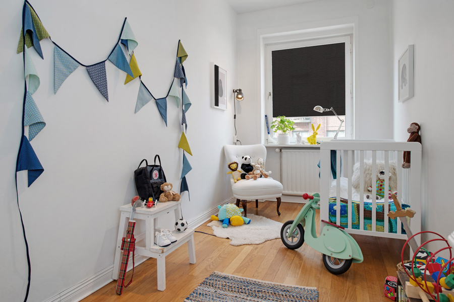 Plissee 4205 Kinderzimmer Schwarz