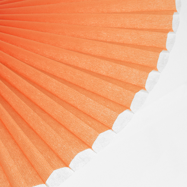 Plissee 4211 Falten Detail Orange