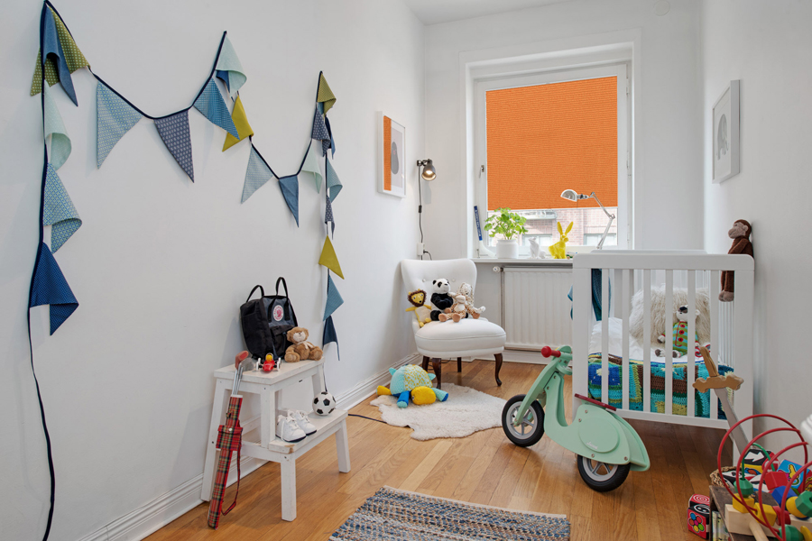 Plissee 4211 Kinderzimmer Orange