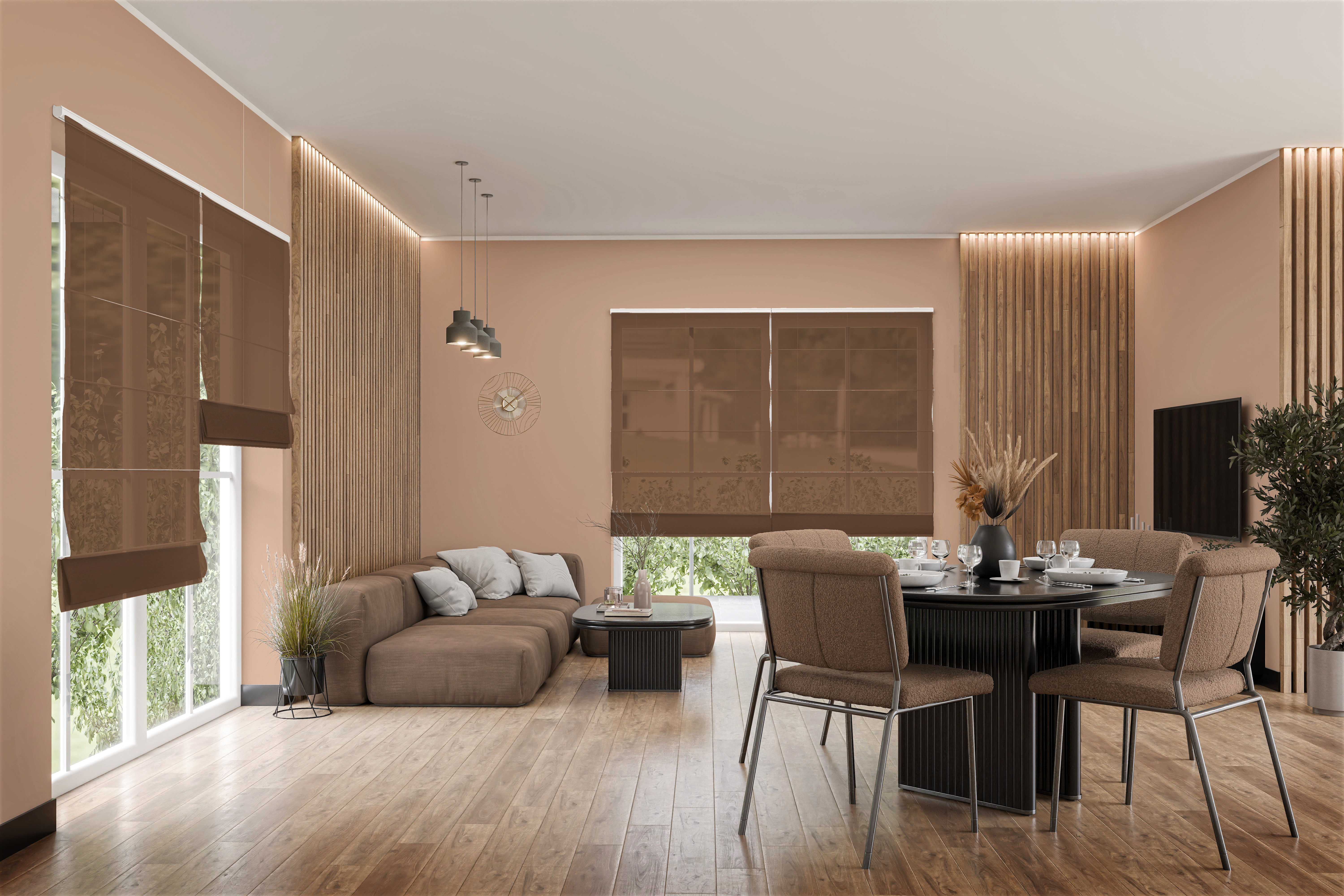 Raffrollo Belano 9351 Wohnzimmer
