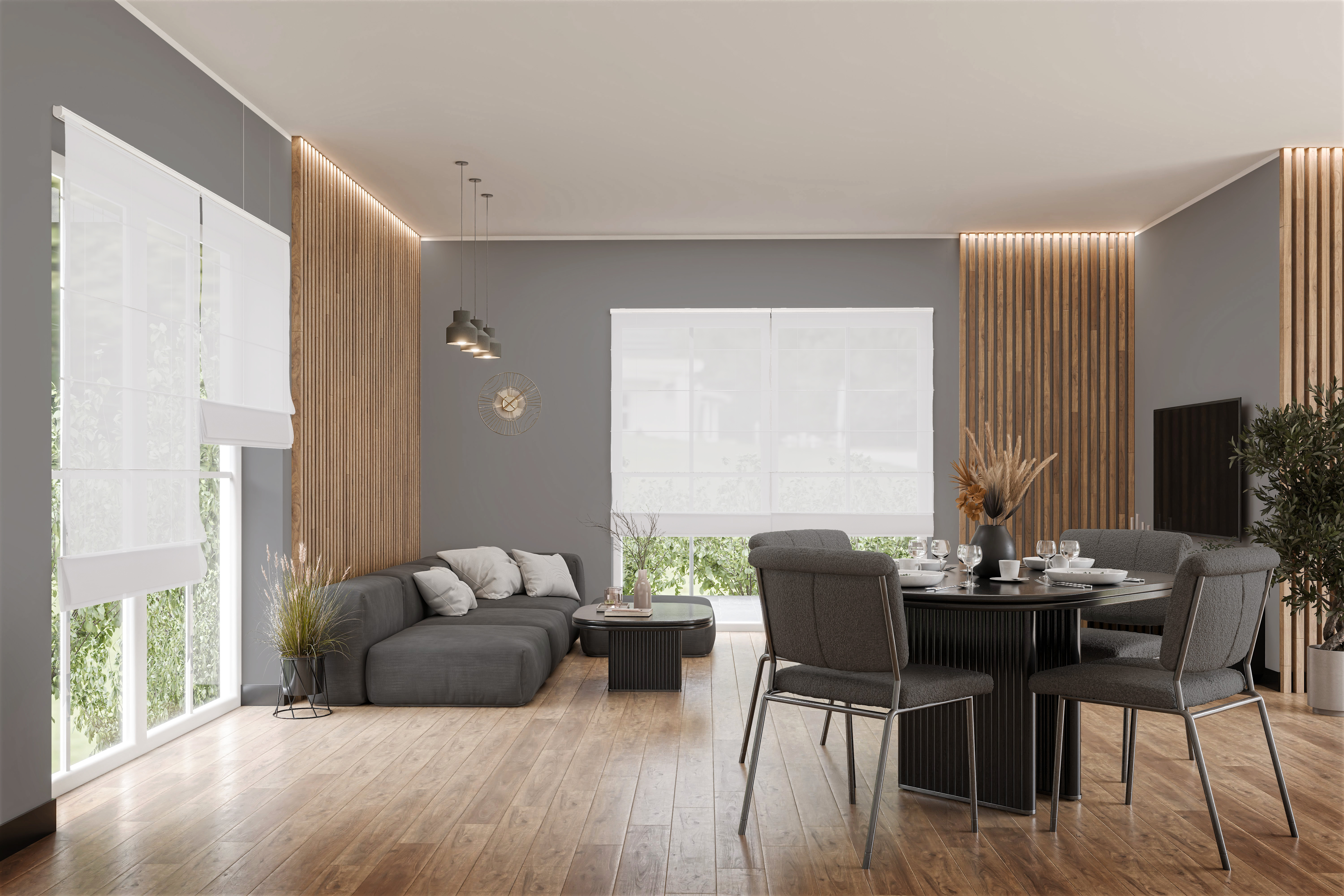 Raffrollo Belano 9353 Wohnzimmer