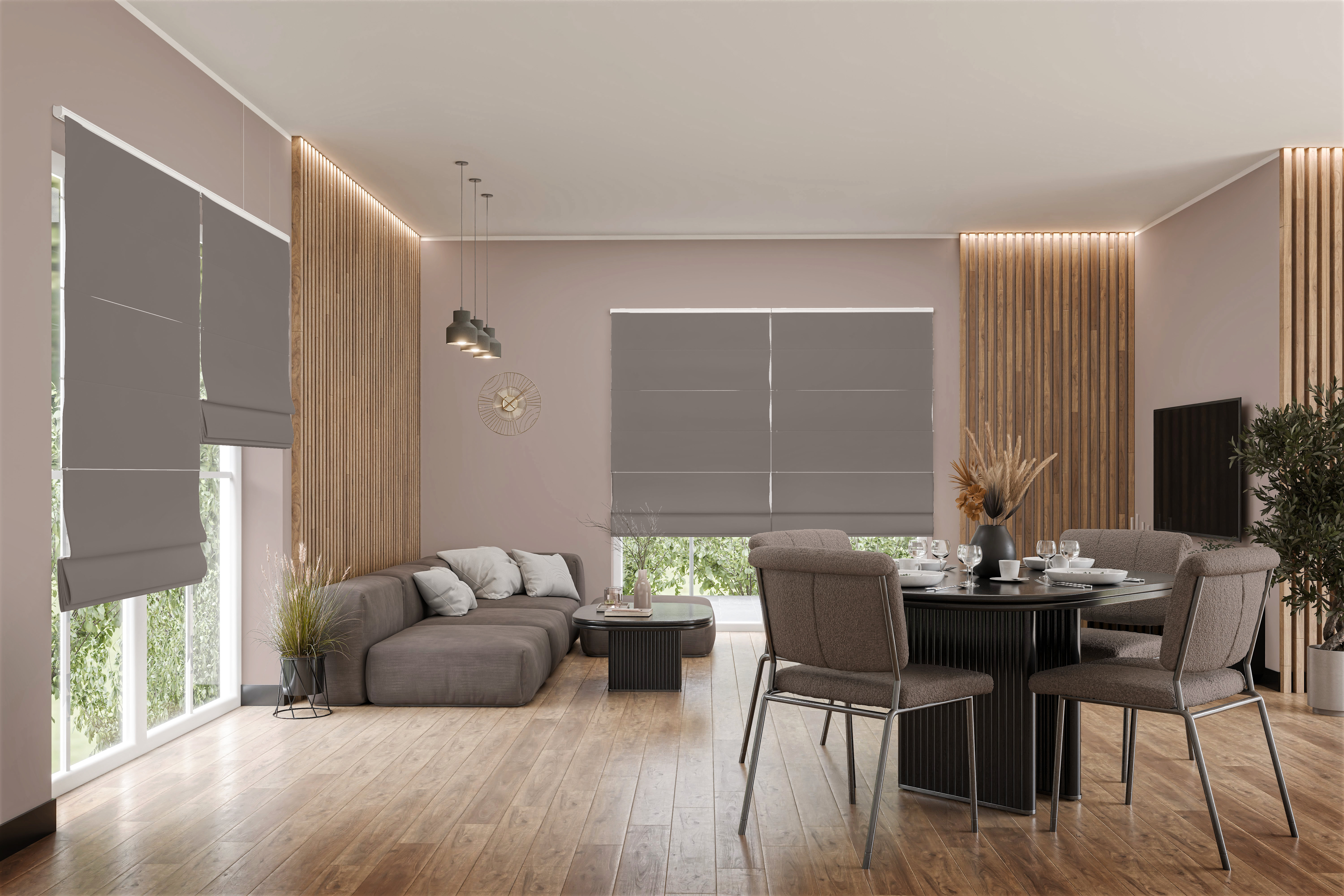 Raffrollo Castino 9388 Wohnzimmer