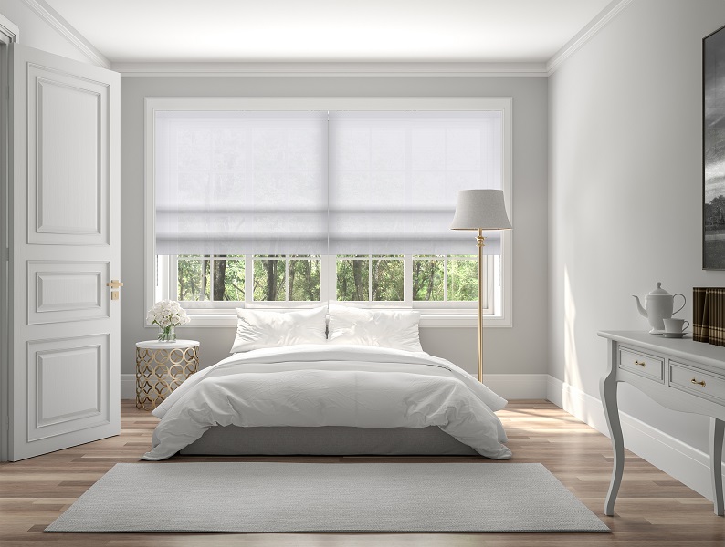 Raffrollo Cosimo Umbra 9212 Schlafzimmer