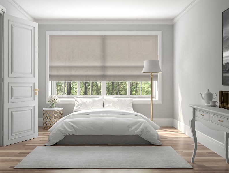 Raffrollo Cosimo Umbra 9216 Schlafzimmer