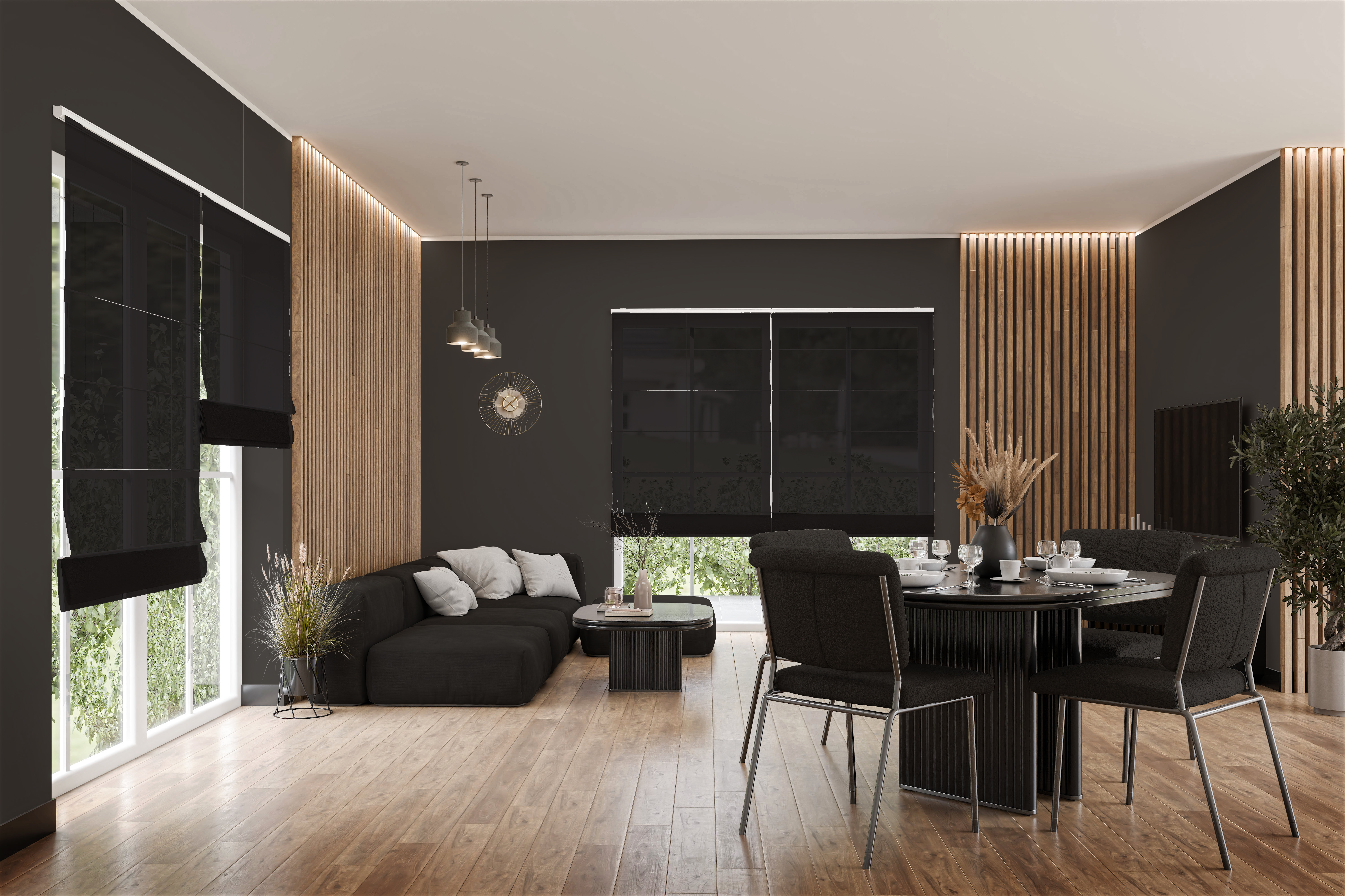 Raffrollo Lagoria 9437 Wohnzimmer