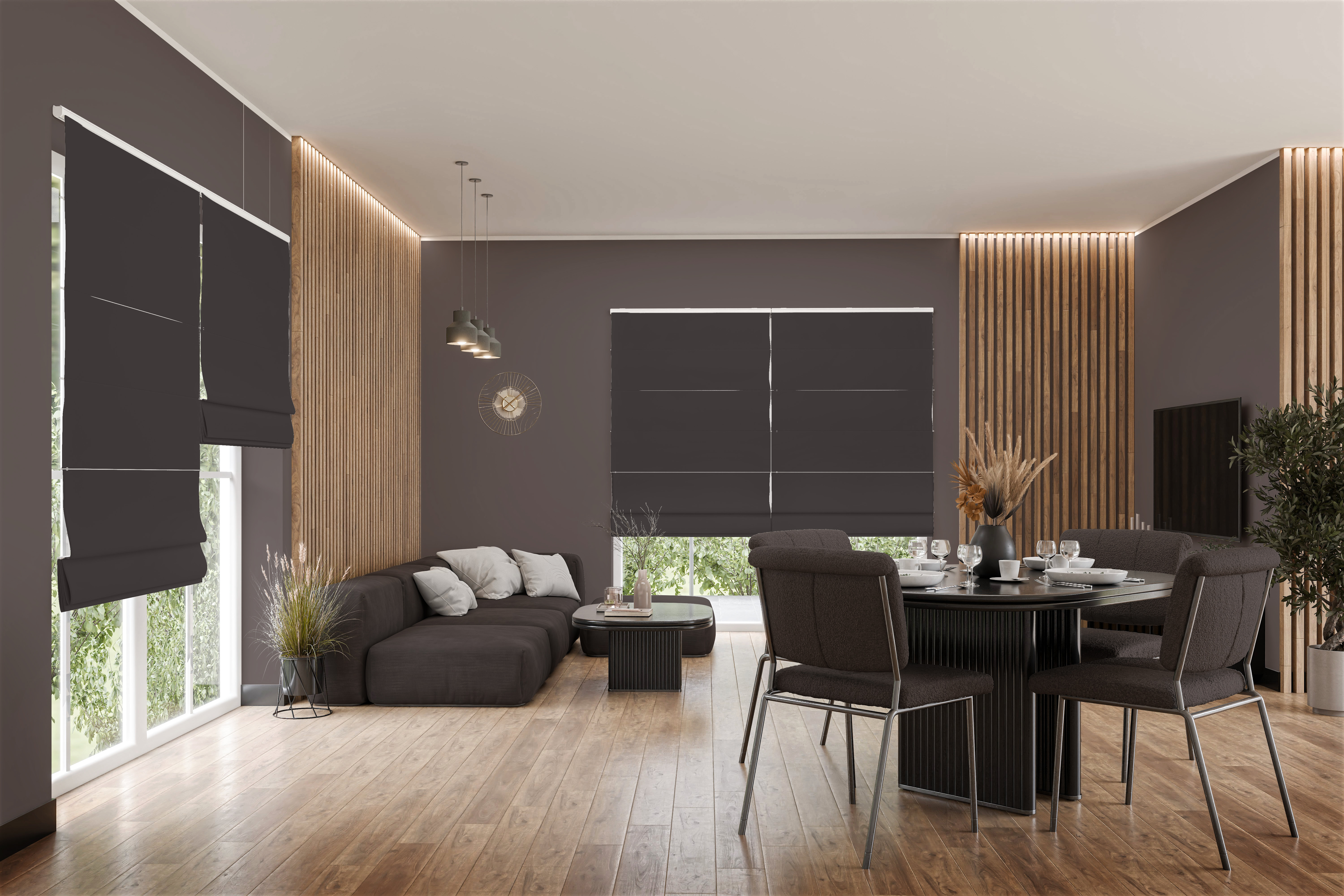 Raffrollo Sularo 9381 Wohnzimmer