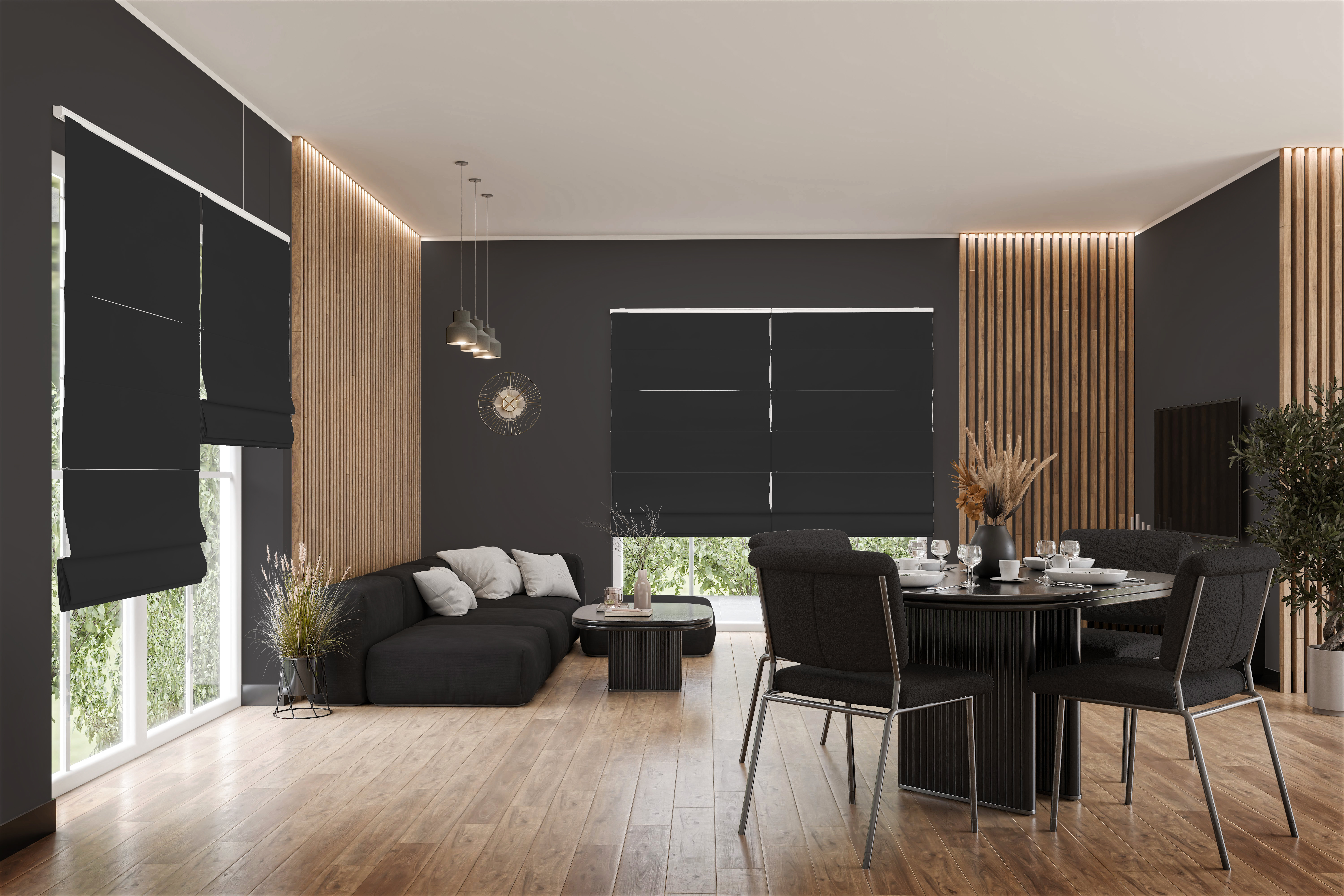 Raffrollo Sularo 9382 Wohnzimmer