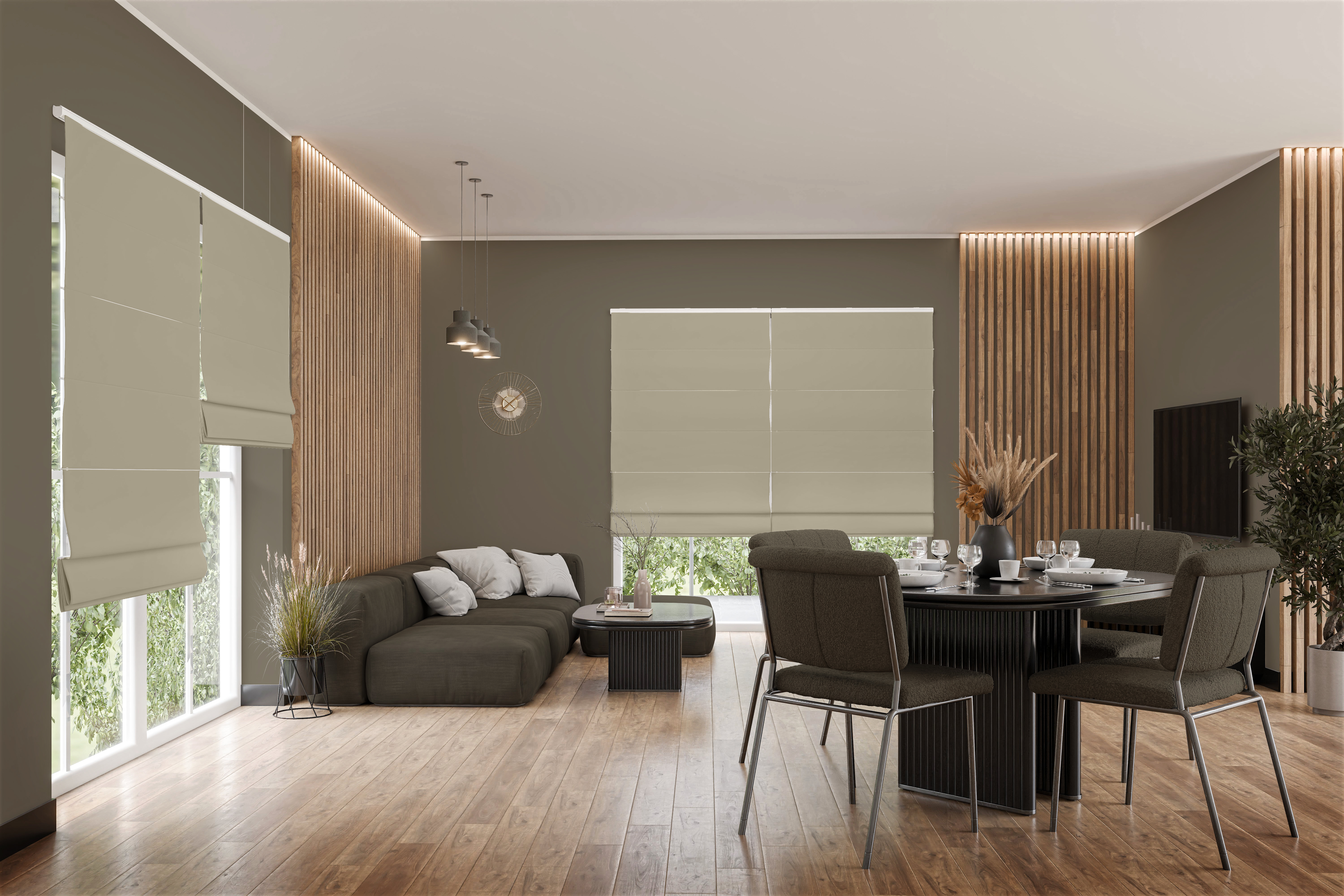 Raffrollo Tenebria 9413 Wohnzimmer