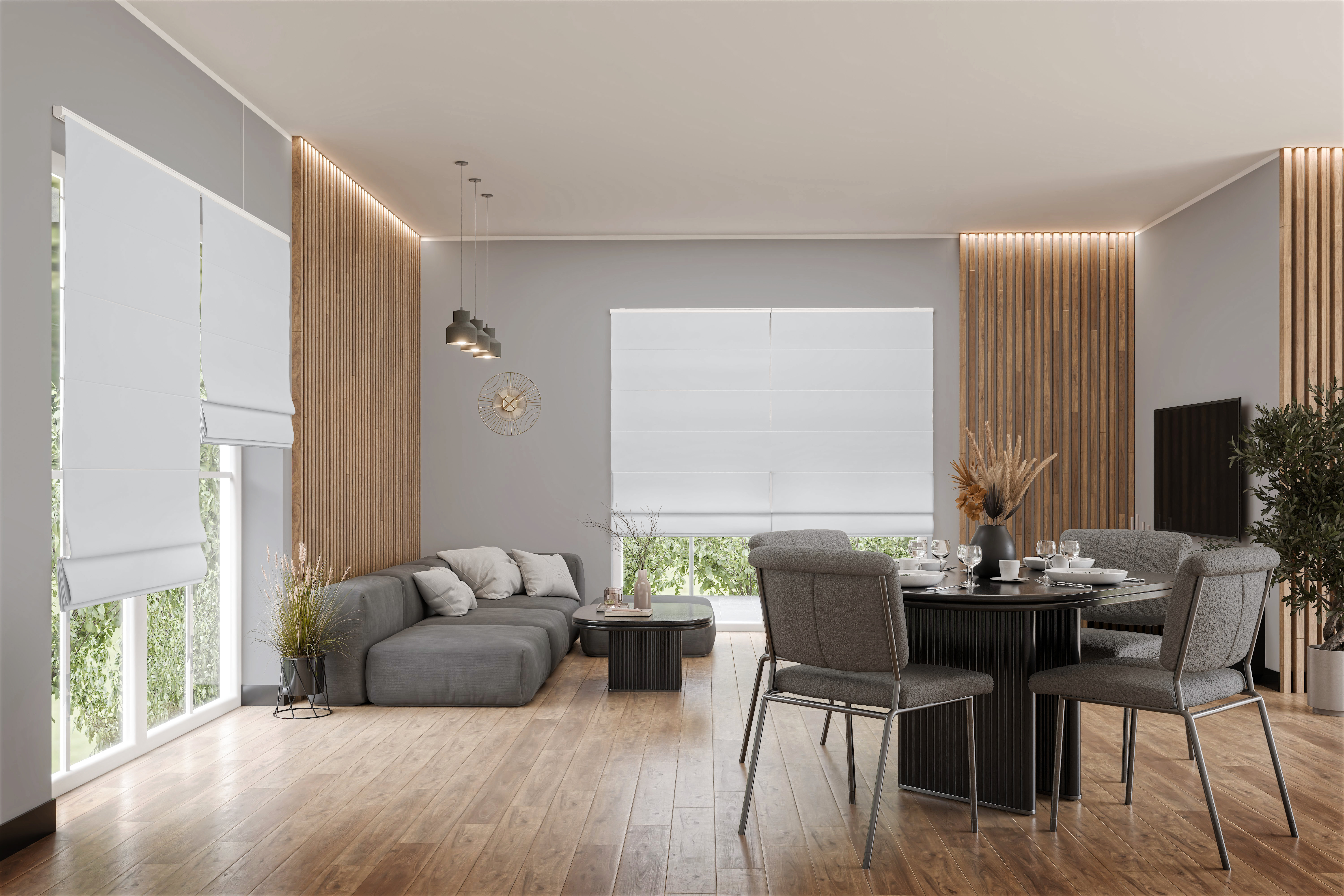 Raffrollo Tenebria 9414 Wohnzimmer