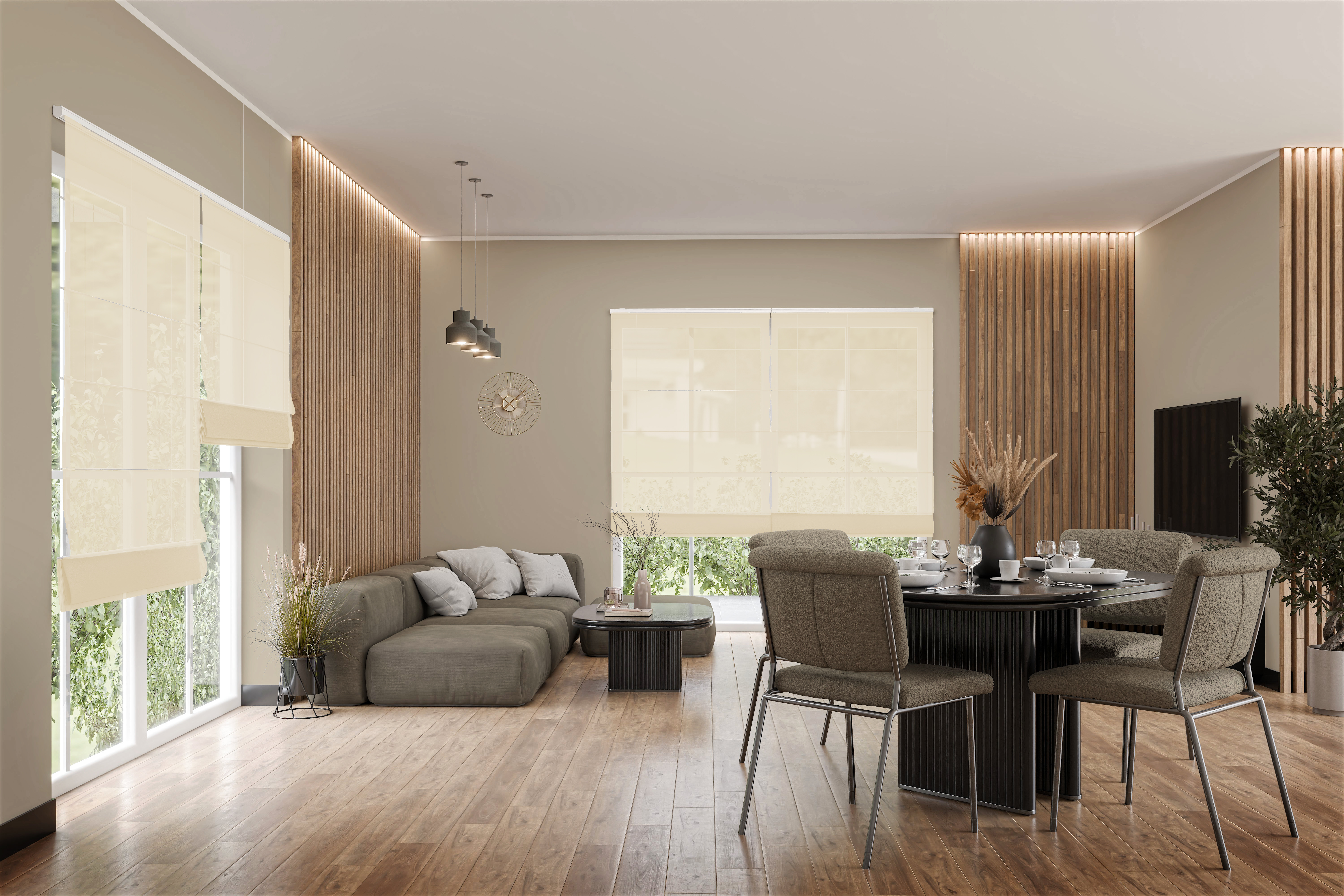 Raffrollo Velaro 9374 Wohnzimmer Raffrollo Velaro 9374 Wohnzimmer