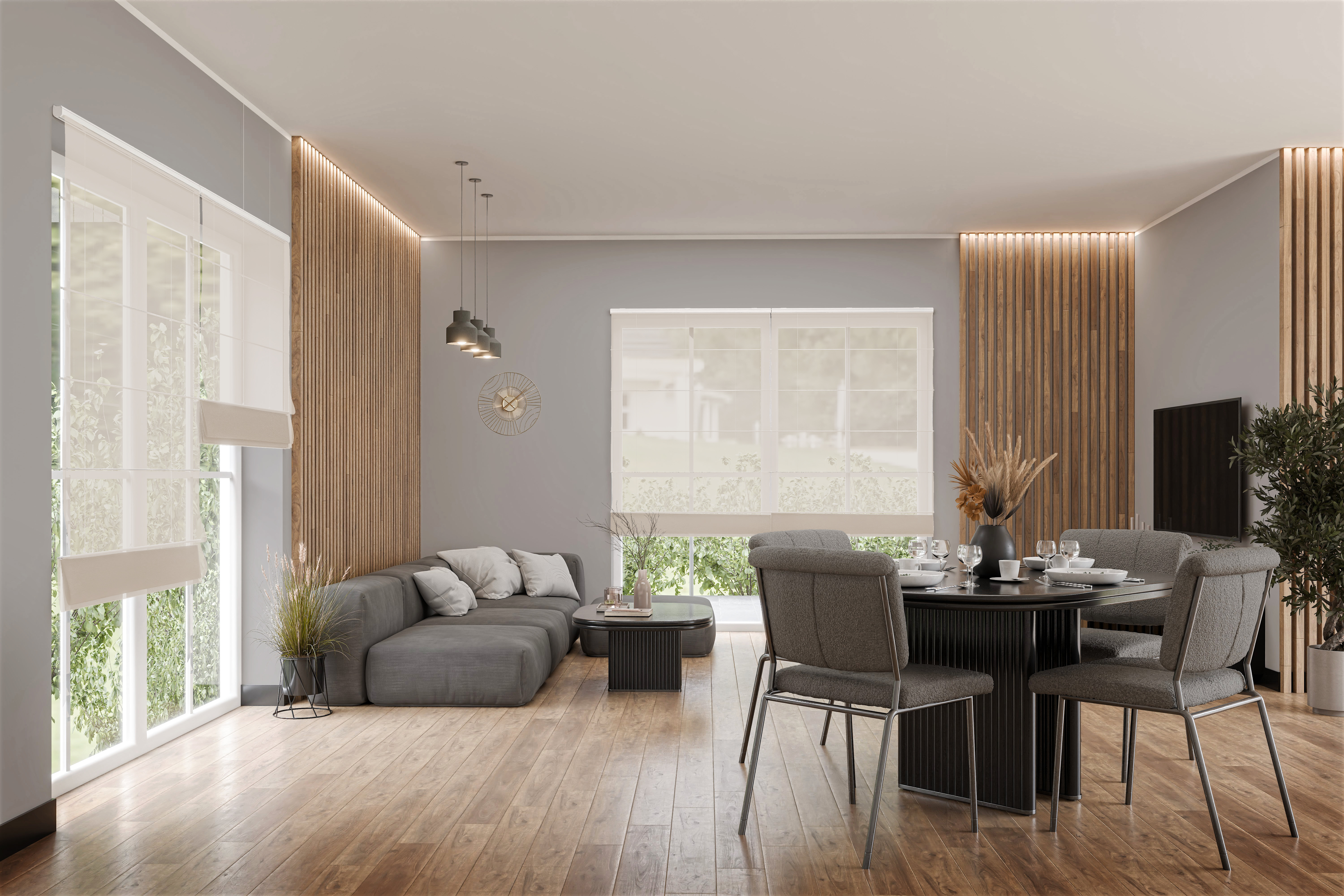 Raffrollo Velaro 9375 Wohnzimmer