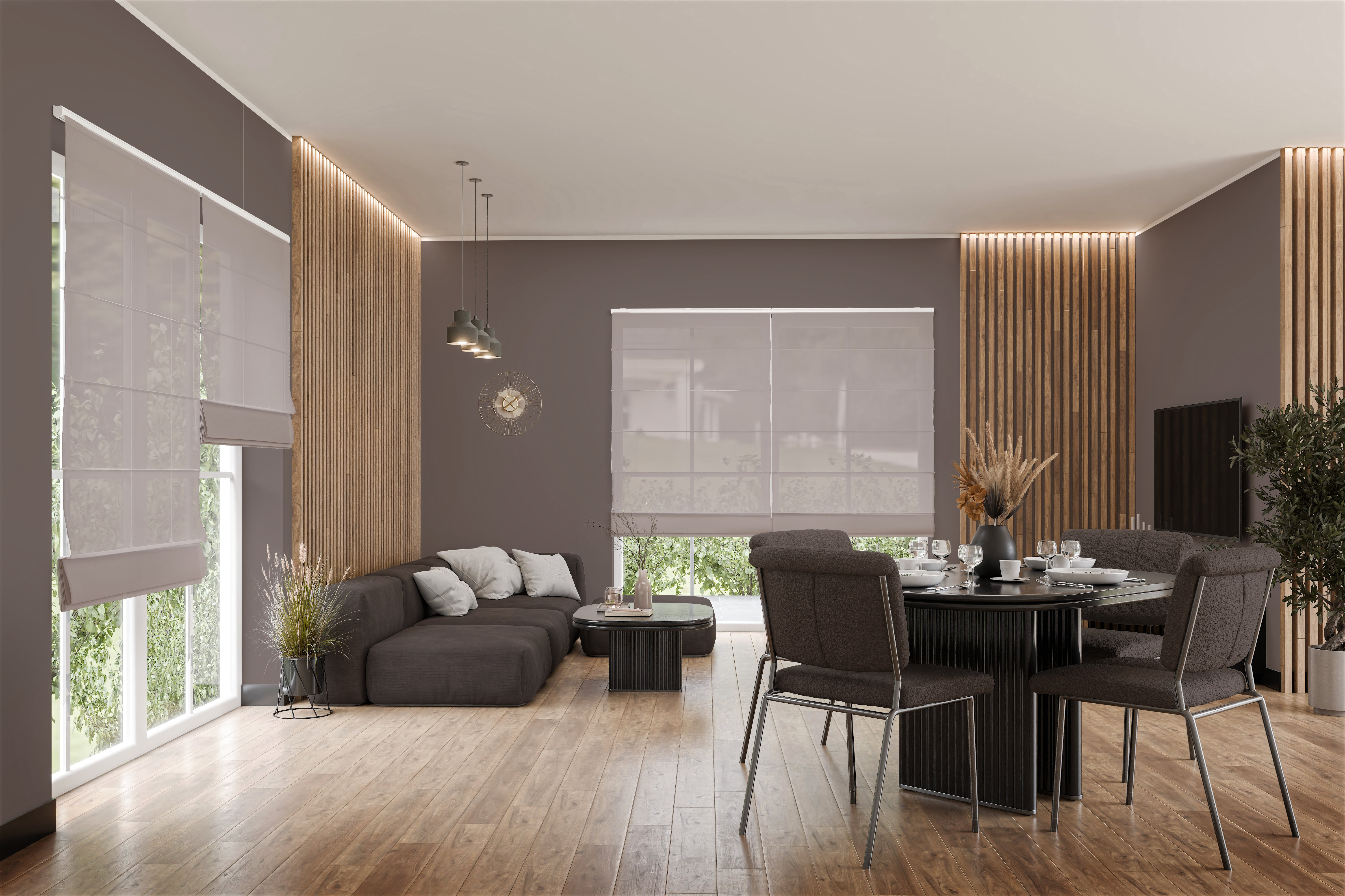Raffrollo Vivente 9339 Wohnzimmer