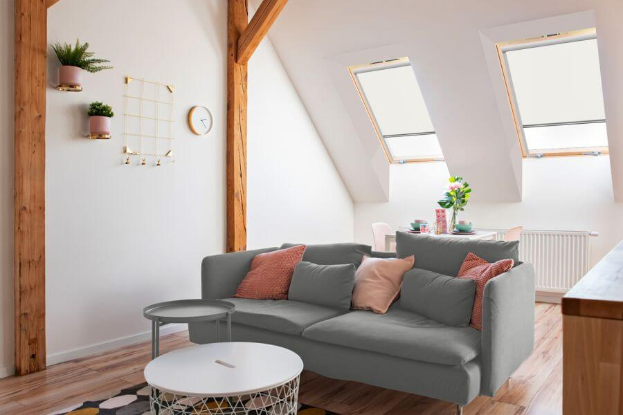 Rollo 3012 Dachfenster Weiß