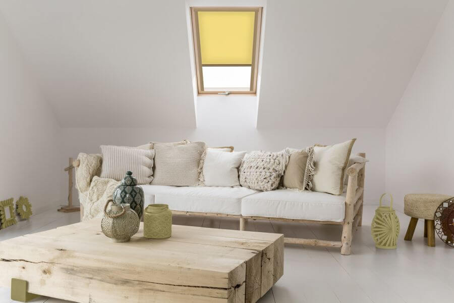 Rollo 3019 Dachfenster Gelb