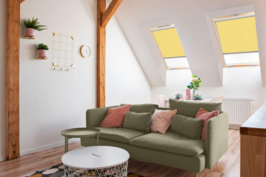 Rollo 3019 Dachfenster Gelb