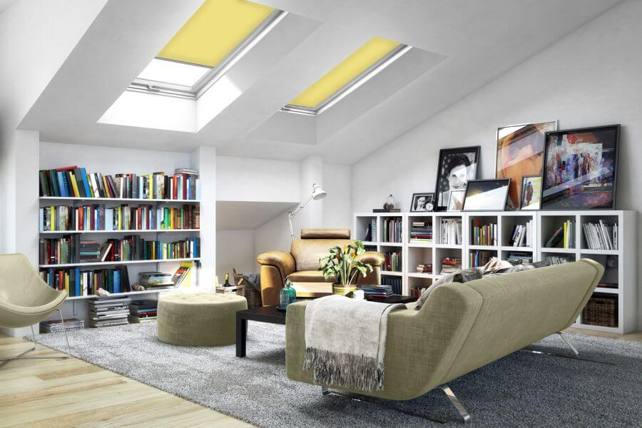Rollo 3687 Dachfenster gelb