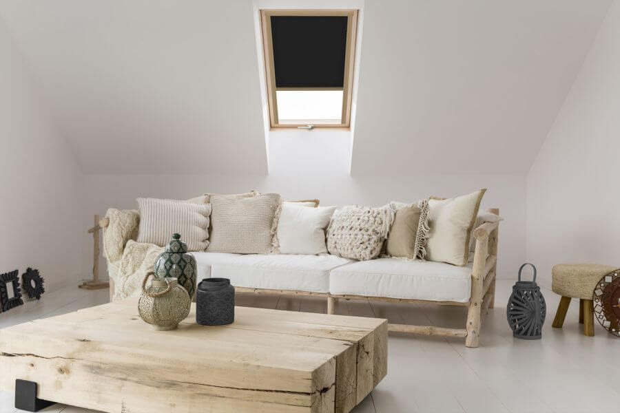 Rollo 3023 Dachfenster Schwarz