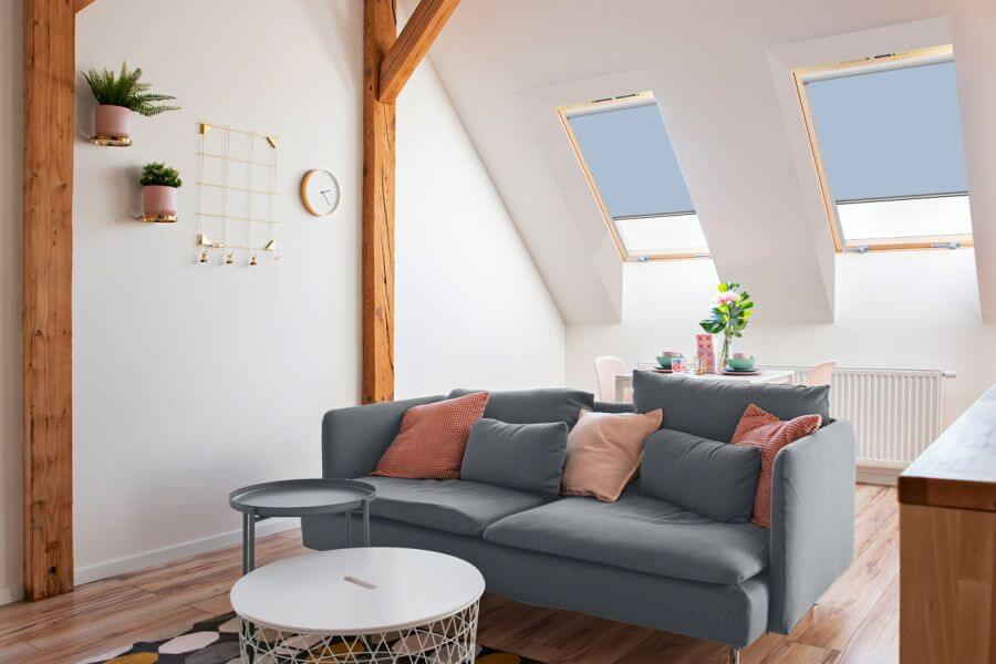 Rollo 3029 Dachfenster Blau