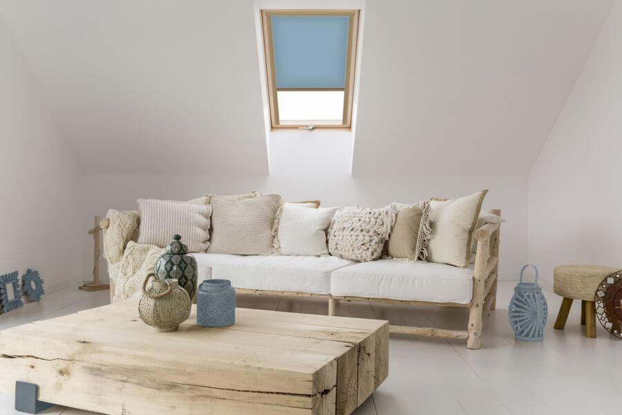 Rollo 3030 Dachfenster Blau