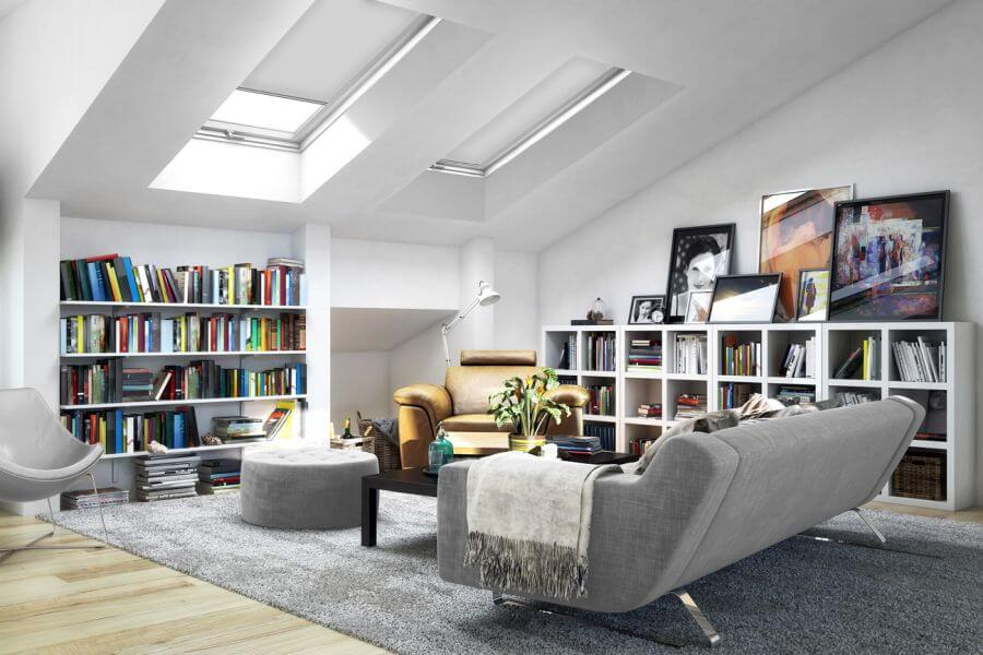 Rollo 3035 Dachfenster Grau