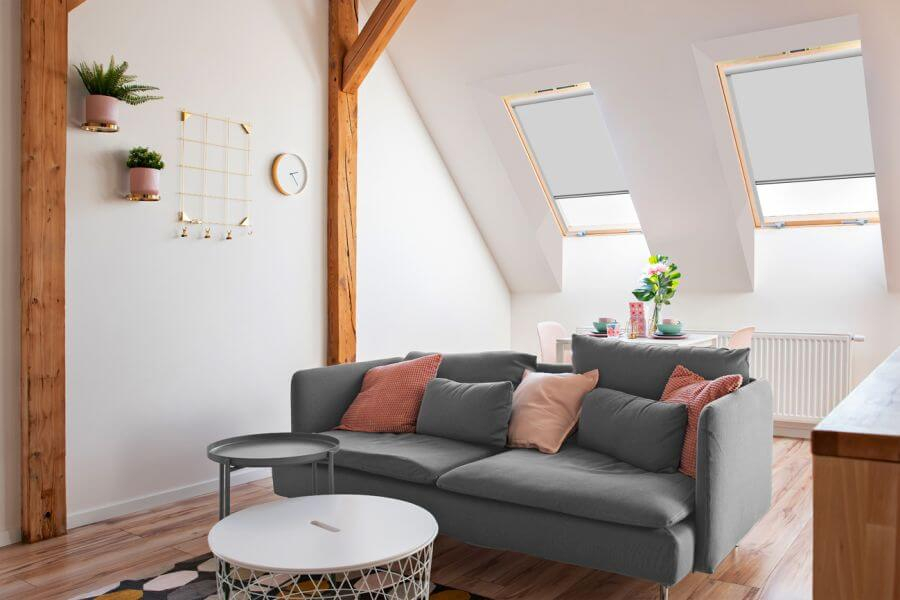 Rollo 3035 Dachfenster Grau