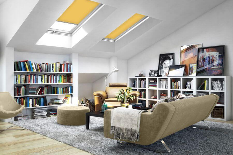 Rollo 3046 Dachfenster Gelb